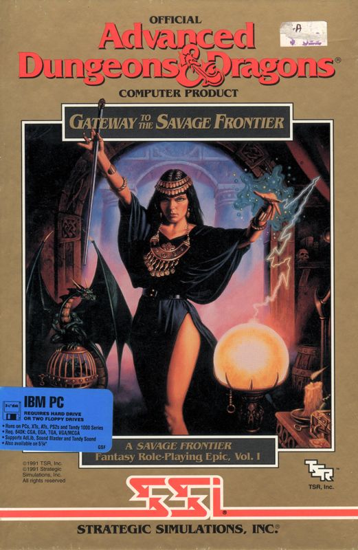 Gateway to the Savage Frontier box art for Commodore 64
